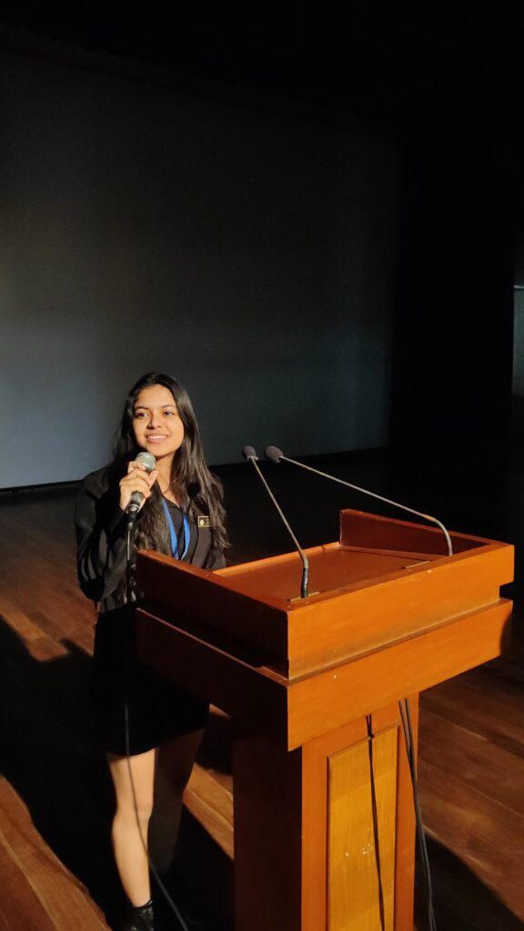 On stage